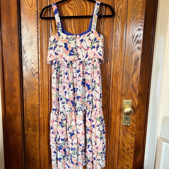 J.Crew Printed Floral Empire Waist Dress - Picture 7 of 8